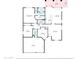 Detailed floor plan showcasing the layout and dimensions of the home's rooms at 9 W Glenhaven Dr, Phoenix, AZ 85045