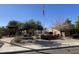 Reflection Garden with garden benches and an American flag at 9809 W Wescott Dr, Peoria, AZ 85382