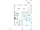Layout of the first floor featuring kitchen, great room, multi-gen living and sleeping areas, plus 2-car garage at 12642 W Parkway Ln, Avondale, AZ 85323