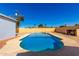 Backyard pool offering refreshing respite with clear blue water and ample space at 1736 E Coronado Rd, Phoenix, AZ 85006