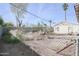 View of chain link fence along the backyard perimeter with shed at 2237 E Windsor Ave, Phoenix, AZ 85006