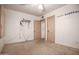 Bedroom with doorways, ceiling fan, and wall mounted coat rack at 2237 E Windsor Ave, Phoenix, AZ 85006