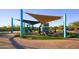 Community playground with ample shade structures and soft, safe ground cover at 2843 E Los Gatos Dr, Phoenix, AZ 85050