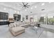 Spacious living room filled with natural light, offering high ceilings and stylish decor at 5636 E Libby St, Scottsdale, AZ 85254