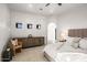 This bedroom features a dresser, chair, king bed, and recessed lights at 10029 E Calle De Las Brisas --, Scottsdale, AZ 85255