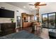Spacious kitchen with wooden cabinetry, granite countertops, and stainless steel appliances at 10029 E Calle De Las Brisas --, Scottsdale, AZ 85255