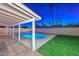 Covered patio overlooking a pool, great for outdoor entertaining at 13014 N 23Rd Pl, Phoenix, AZ 85022