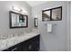 The bathroom has granite countertops, dark cabinetry, and contemporary fixtures at 16522 E Glenbrook Blvd, Fountain Hills, AZ 85268