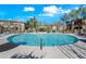 Expansive community pool provides ample lounge seating and multiple covered lounge areas at 19700 N 76Th St # 2044, Scottsdale, AZ 85255