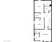 Detailed floorplan showcasing bedroom, laundry, hall, and bathroom layouts at 2181 W Harmont Dr, Phoenix, AZ 85021