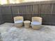Cozy outdoor patio featuring comfortable seating and a small side table at 3637 E Monterosa St # 5, Phoenix, AZ 85018