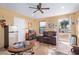 Welcoming living room featuring comfortable seating and stylish decor at 36801 N Long Rifle Rd, Carefree, AZ 85377