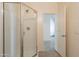 Clean bathroom with a glass-enclosed shower and tile flooring at 39642 N Oxford Way, San Tan Valley, AZ 85140