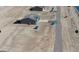 Aerial view of a new single-Gathering home and surrounding development area at 6274 S Dean Rd, Buckeye, AZ 85326