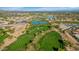 Stunning aerial view of golf course surrounded by water features and lush landscaping at 7800 E Lincoln Dr # 1104, Scottsdale, AZ 85250
