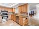 Kitchen features modern stainless steel appliances and lots of cabinet space at 7800 E Lincoln Dr # 1104, Scottsdale, AZ 85250