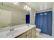 Spacious bathroom showcasing double sinks and shower-tub combination at 10249 E Kinetic Dr, Mesa, AZ 85212