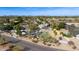 Aerial view of property showcasing desert landscaping and proximity to residential areas at 12836 N 60Th St, Scottsdale, AZ 85254