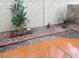 Tranquil backyard featuring decorative plants and trees along with a well-maintained brick border at 1750 W Union Hills Dr # 91, Phoenix, AZ 85027