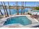 Backyard view of the pool and waterfront at 2542 S Playa --, Mesa, AZ 85202