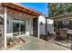 Backyard featuring a patio, a fire pit, and a covered pergola at 3120 N 67Th Ln # 31, Phoenix, AZ 85033