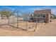 A fenced dog run and storage shed enhance this property, combining safety and convenience at 31555 N Royce Rd, San Tan Valley, AZ 85144