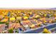 A high definition aerial view of a beautiful neighborhood at sunset at 4545 S Ellesmere St, Gilbert, AZ 85297