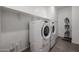 Laundry Room featuring a Whirlpool washer and dryer on top of pedestals at 4593 W Bush Bean Way, San Tan Valley, AZ 85144