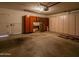 Garage space including storage cabinets along the back wall for organized storage solutions at 4843 W Del Rio St, Chandler, AZ 85226