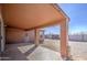 Outdoor patio area with a unique mosaic floor, perfect for enjoying the backyard at 5071 W Warren Dr, Casa Grande, AZ 85194