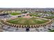 Aerial view of community baseball field with lights and manicured field at 5550 N Luna Dr, Eloy, AZ 85131