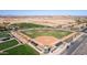 Aerial view of baseball field in the desert community at 5550 N Luna Dr, Eloy, AZ 85131