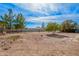 Wide view of the backyard featuring a chain link fence at 6655 E Rustic Dr, Mesa, AZ 85215