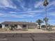 Inviting single-story home featuring a desert landscape, two-car garage, and a well-maintained yard at 17626 N Buntline Dr, Sun City West, AZ 85375