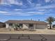 Charming single-story home with a well-manicured desert landscape and inviting curb appeal at 17626 N Buntline Dr, Sun City West, AZ 85375