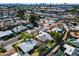 Residential neighborhood aerial view, showcasing lush landscaping and convenient access to the highway at 1837 E Coolidge St, Phoenix, AZ 85016