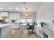 Kitchen nook with desk includes shiplap walls, built in bench, and a view to the backyard at 1837 E Coolidge St, Phoenix, AZ 85016