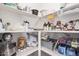 Organized pantry with shelves stocked with food and kitchen appliances at 19259 N Ventana Ln, Maricopa, AZ 85138