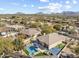 A beautiful home with a pool, spa, basketball court, and mountain views in a neighborhood setting at 21432 N 77Th Pl, Scottsdale, AZ 85255