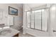 Bathroom showcases a shower with glass door, and neutral color palette at 24108 N Nectar Ave, Florence, AZ 85132