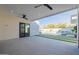 Spacious outdoor living area overlooks sparkling pool, modern hardscape, and landscaped greenery at 2643 N Fiesta St, Scottsdale, AZ 85257