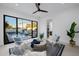 Bright sitting area with stylish furniture offering views of the pool and backyard at 2643 N Fiesta St, Scottsdale, AZ 85257