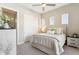 Bedroom featuring neutral colors, a ceiling fan, and a closet with sliding doors at 27000 N Alma School Pkwy # 2019, Scottsdale, AZ 85262