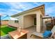 This view showcases the comfortable backyard patio and outdoor space at 287 N Jesse St, Chandler, AZ 85225