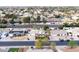 Aerial view of a home featuring well-maintained landscaping and mature trees at 3938 E Gable Ave, Mesa, AZ 85206