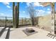 Backyard with desert landscaping, cactus, and a fire pit at 40504 N Territory Trl, Anthem, AZ 85086