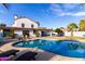 Backyard pool with patio and backyard view at 5761 E Tierra Buena Ln, Scottsdale, AZ 85254