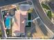 Panoramic aerial view of a luxury home showcasing a resort-style backyard, pool, and expansive property at 5801 N 22Nd Pl, Phoenix, AZ 85016