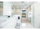 Sleek bathroom with modern fixtures, a glass-enclosed shower, and mountain views from the window at 5801 N 22Nd Pl, Phoenix, AZ 85016