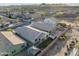 An aerial shot showcases the property's spacious backyard and landscaping in a suburban neighborhood at 864 W Blue Ridge Dr, San Tan Valley, AZ 85140